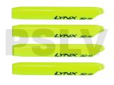 LXT1204-3D  Lynx Main Blade 120 mm Pro Edition Yellow 2 sets Trex150  